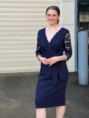 Regina Navy Evening Dress