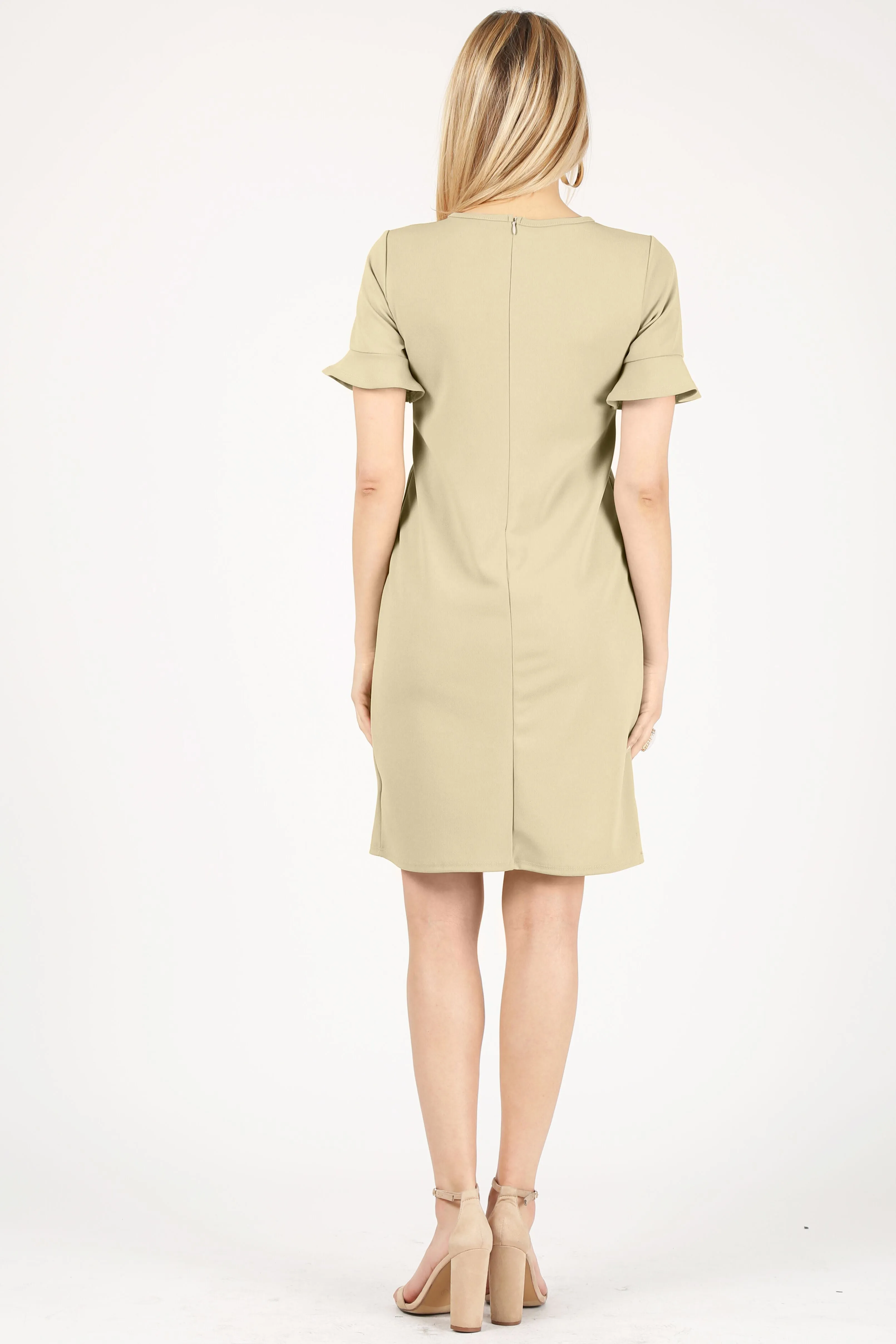 Rejoice with Ruffles Sheath Dress