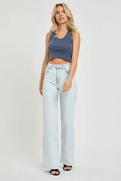 RISEN Ultra High Waist Wide Leg Jeans