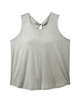 Rose Tank with Keyhole Back | Light Grey