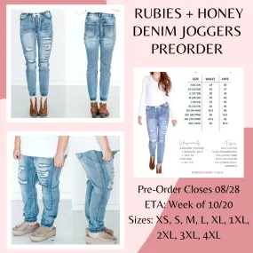 Rubies   Honey High Rise Distressed Joggers Pre-Order