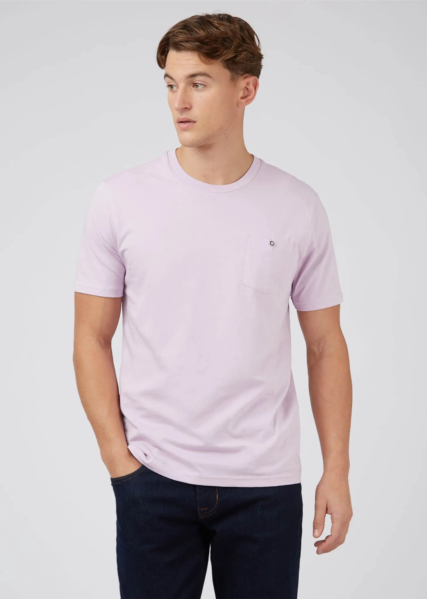 Signature pocket tee - lilac