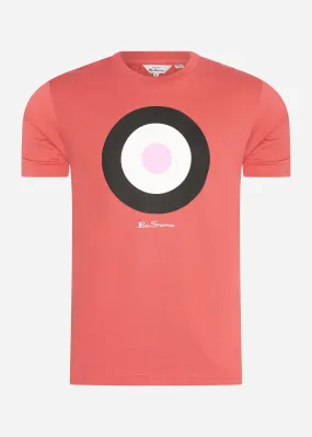 Signature target tee - raspberry