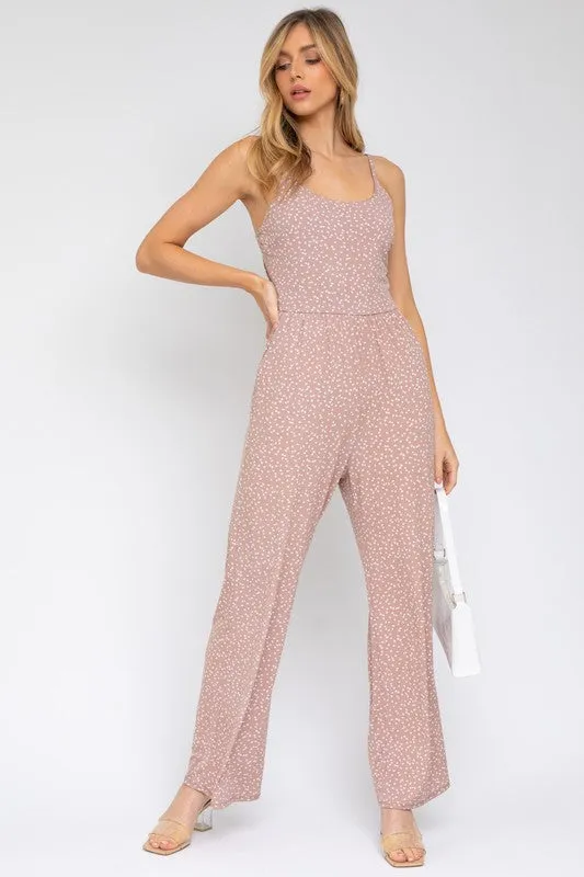 Sleeveless Scoop Neck Wide Leg Jumpsuit -  Online Exclusive