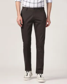 Slim Comfort B-95 Casual Charcoal Solid Khakis - Sark