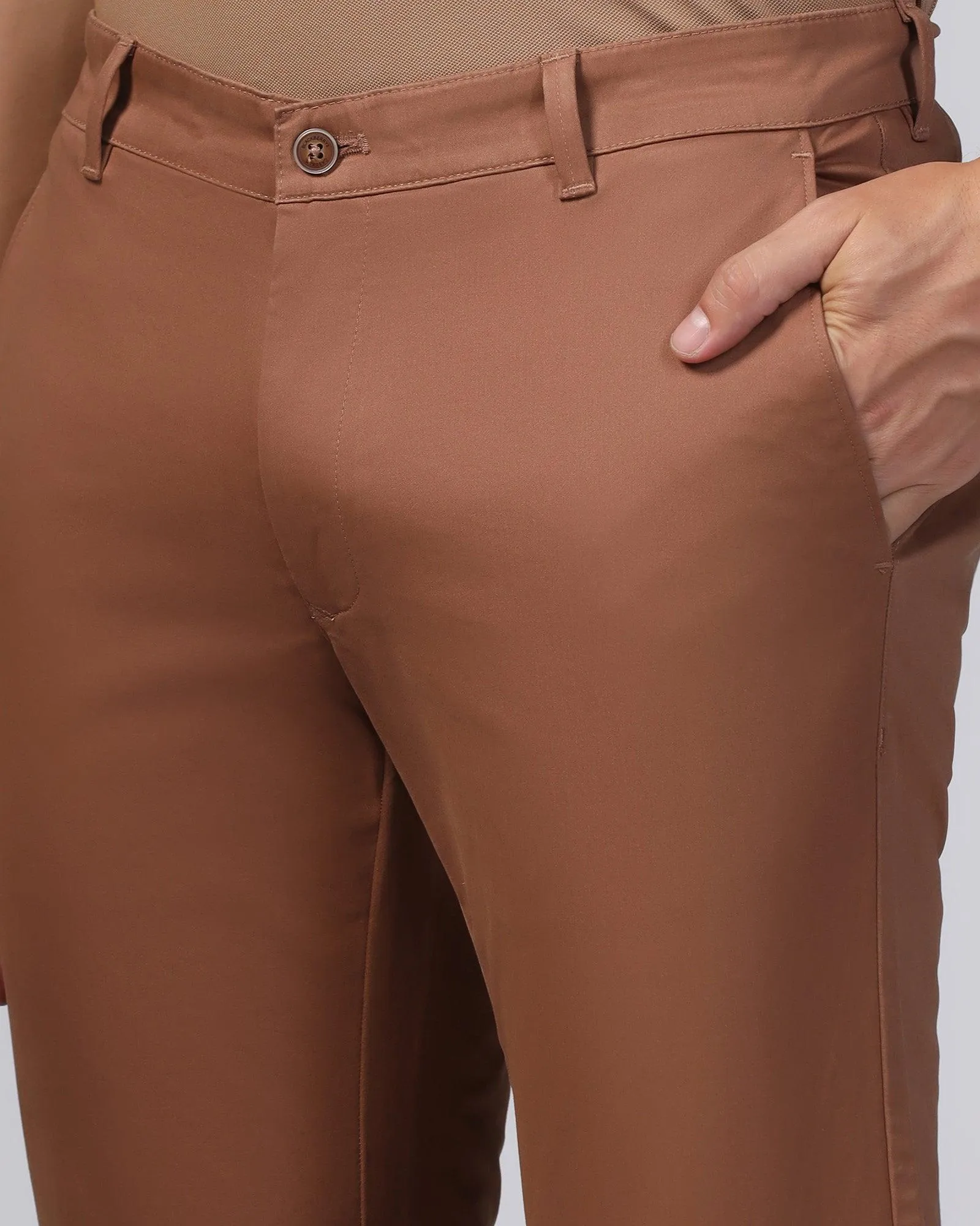 Slim Comfort B-95 Casual Mouse Solid Khakis - Tron