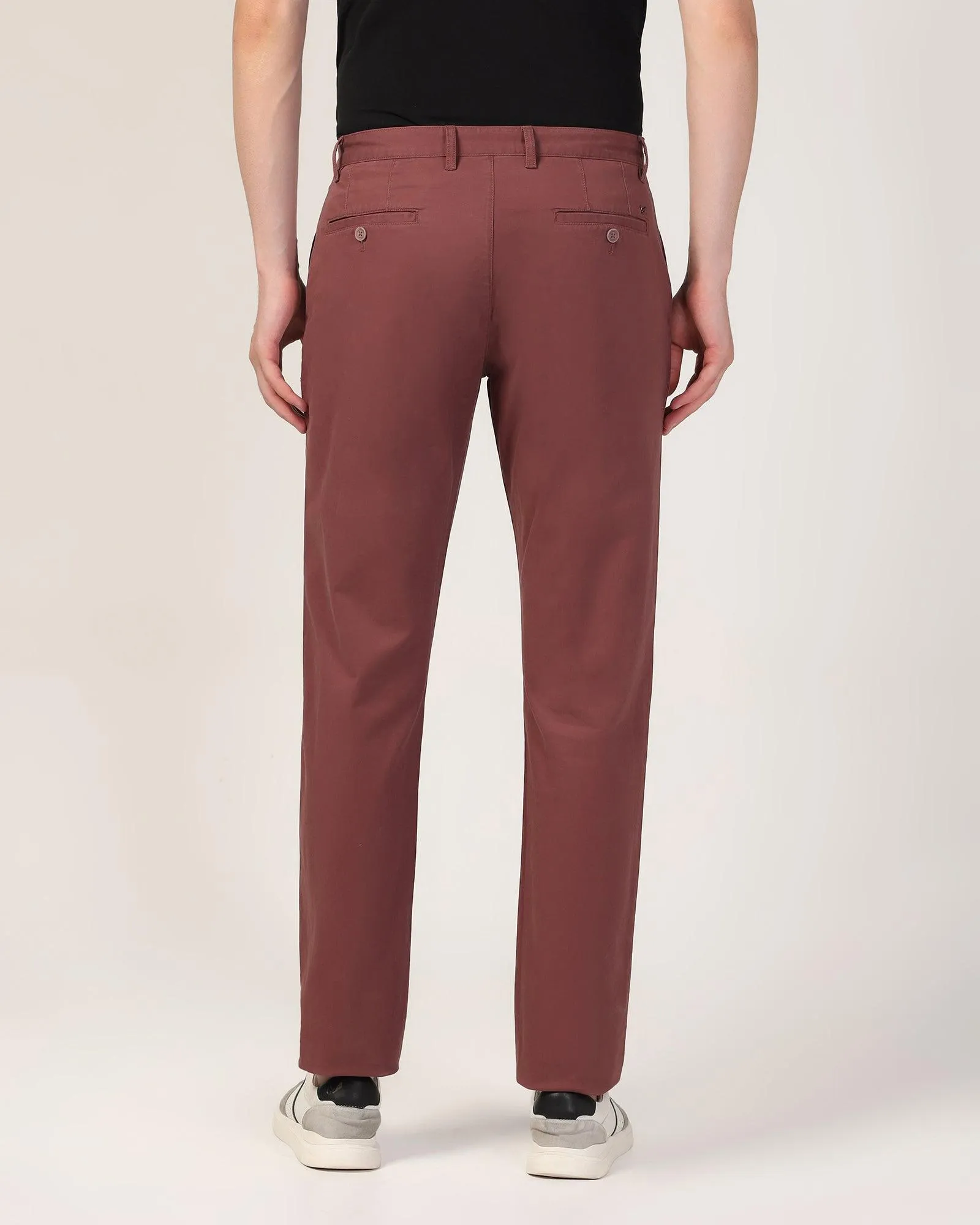 Slim Comfort B-95 Casual Rust Solid Khakis - Lab