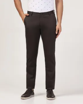 Slim Fit B-91 Casual Charcoal Solid Khakis - Mark