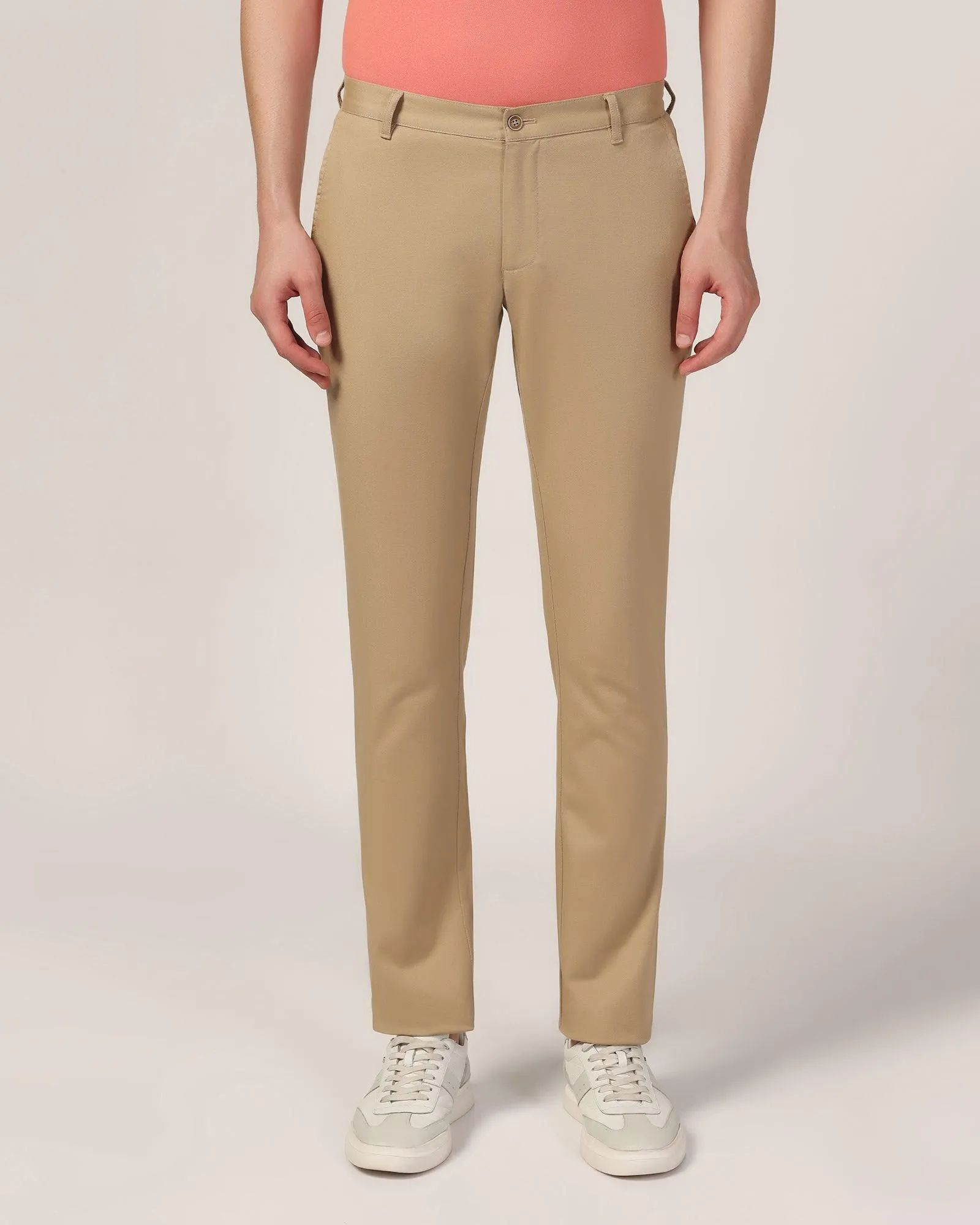 Slim Fit B-91 Casual Khaki Solid Khakis - Mint