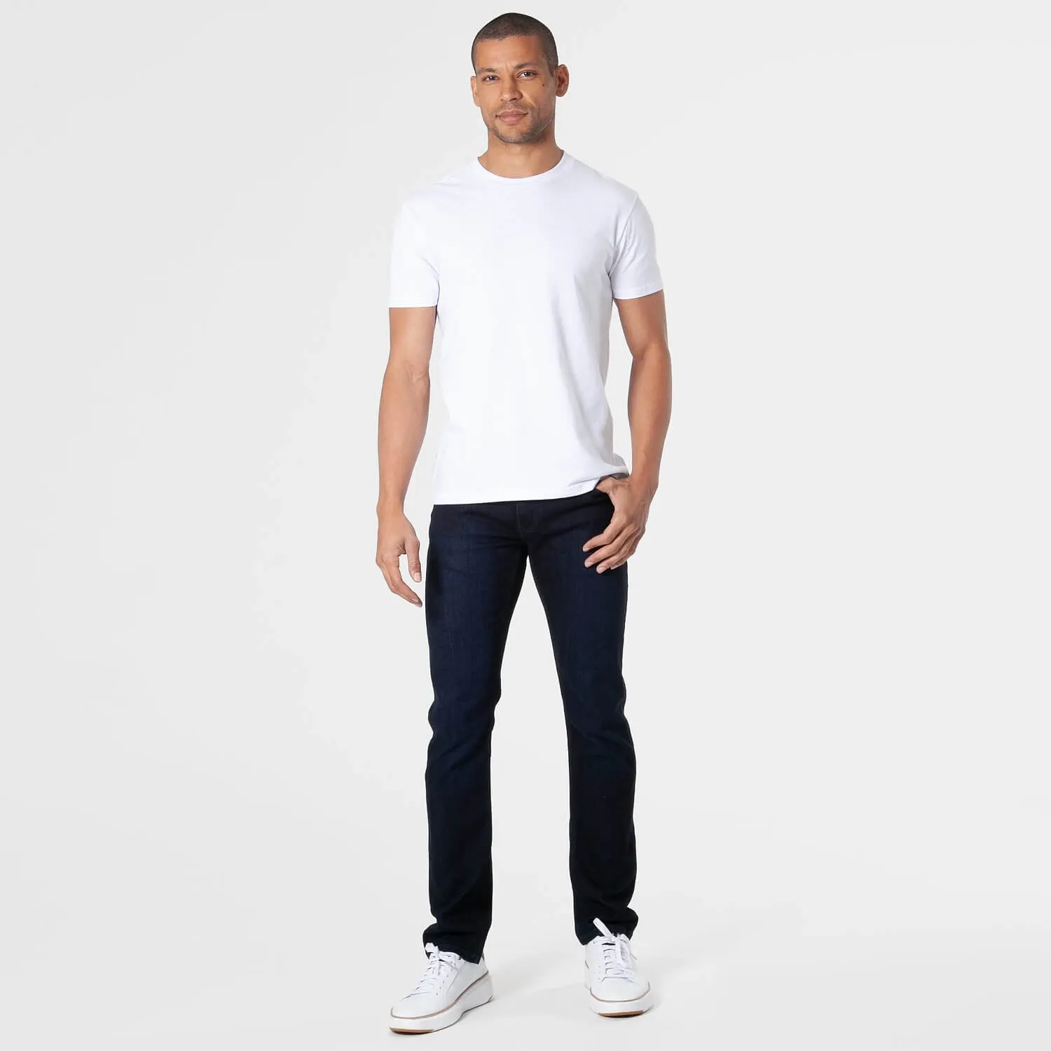 Slim Indigo and Black Comfort Stretch Jeans 2-Pack