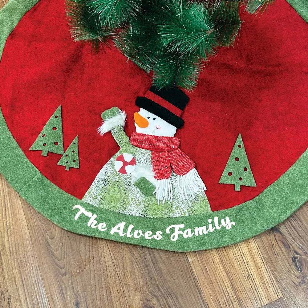 Snowman’s Winter Wrap - 42" Tree Skirt