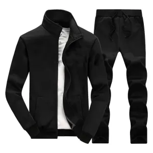 Solid Matching Sportwear Krown Tracksuit