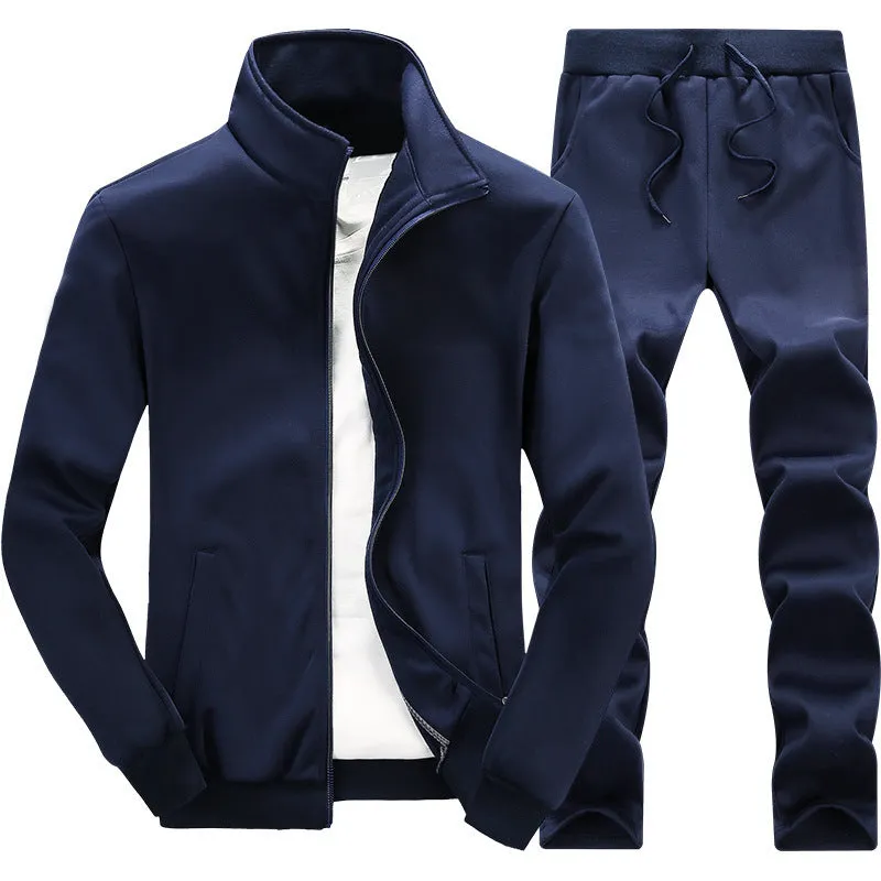 Solid Matching Sportwear Krown Tracksuit