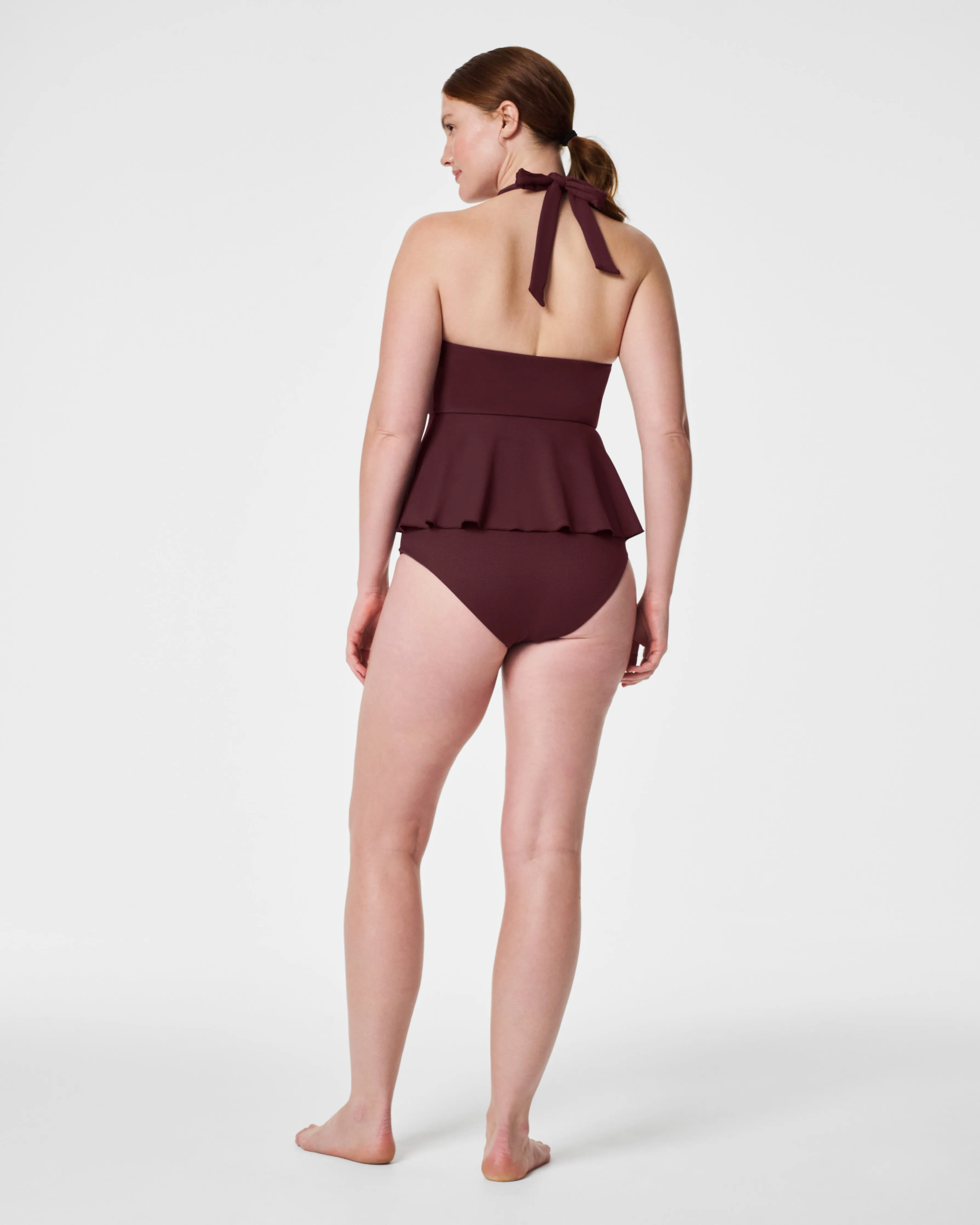 SPANXshape™ Swim Pique Halter Tankini