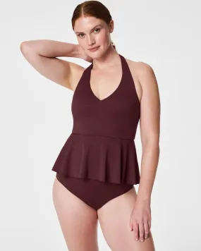 SPANXshape™ Swim Pique Halter Tankini