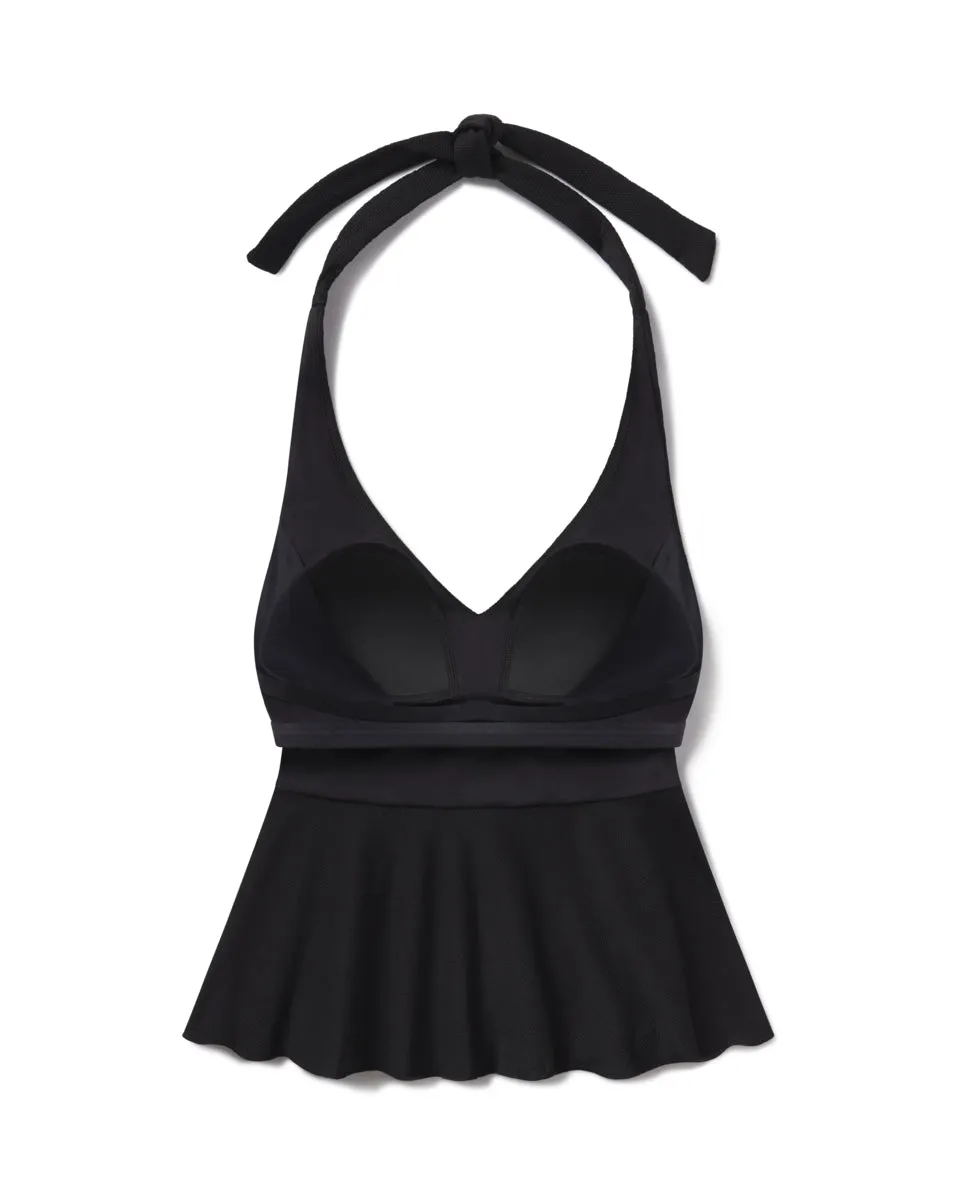 SPANXshape™ Swim Pique Halter Tankini