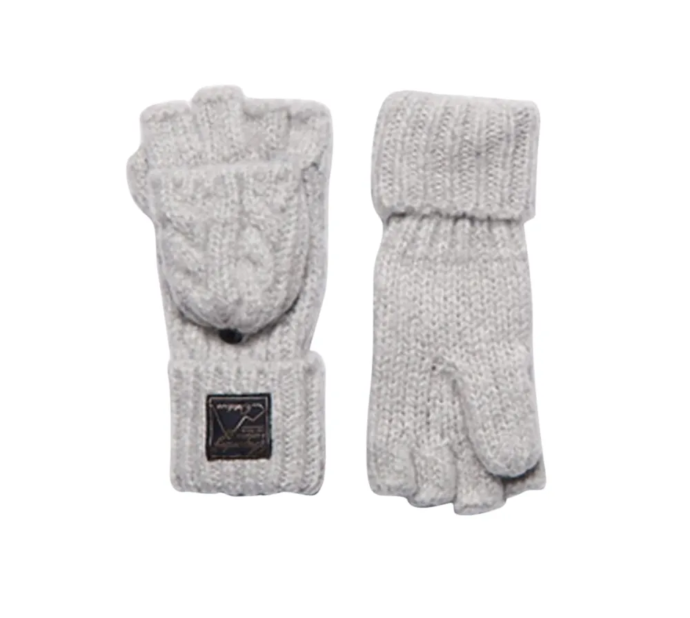 Superdry Women's Tweed Cable Gloves