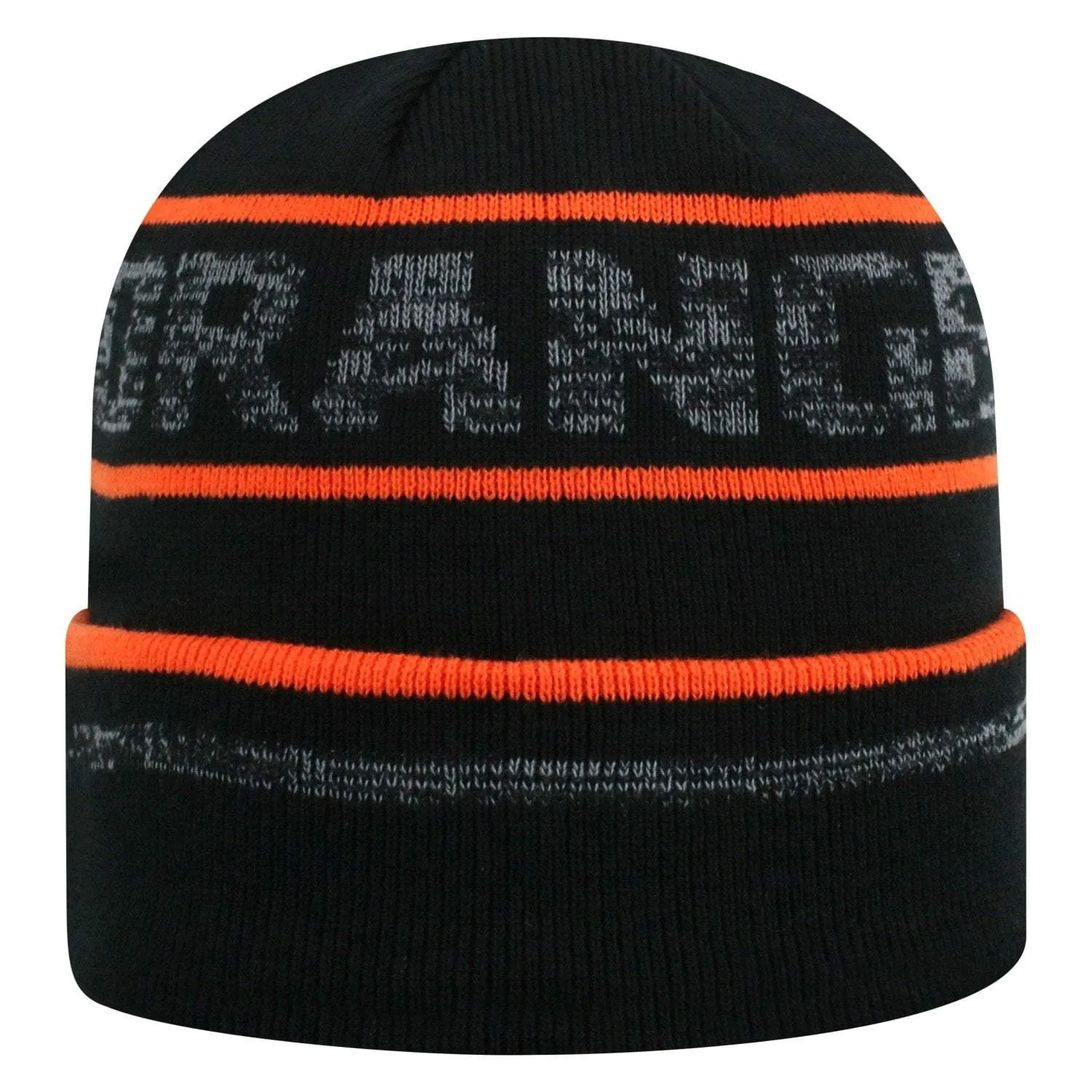 Syracuse Orange TOW Black Striped "Effect" Style Cuffed Knit Beanie Cap