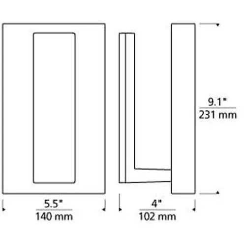 Tech Lighting 700OW Nate 9 Outdoor Wall