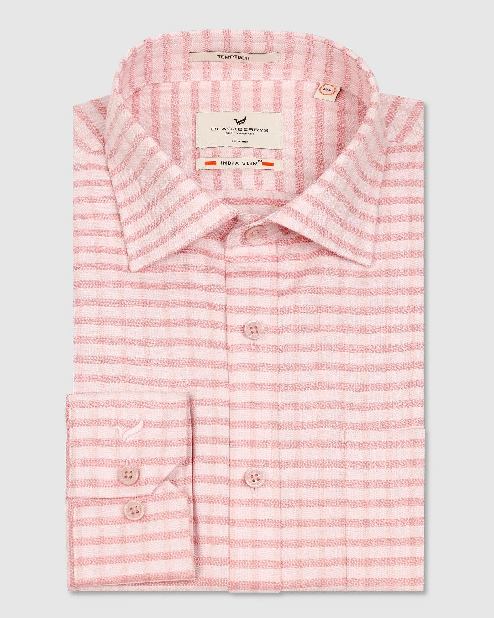 Temp Tech Formal Orange Check Shirt - Edmund