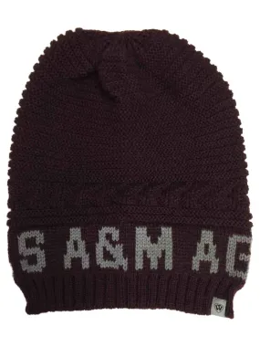 Texas A&M Aggies TOW Maroon Leisure Knit Slouchy Hipster Hanging Beanie Hat Cap