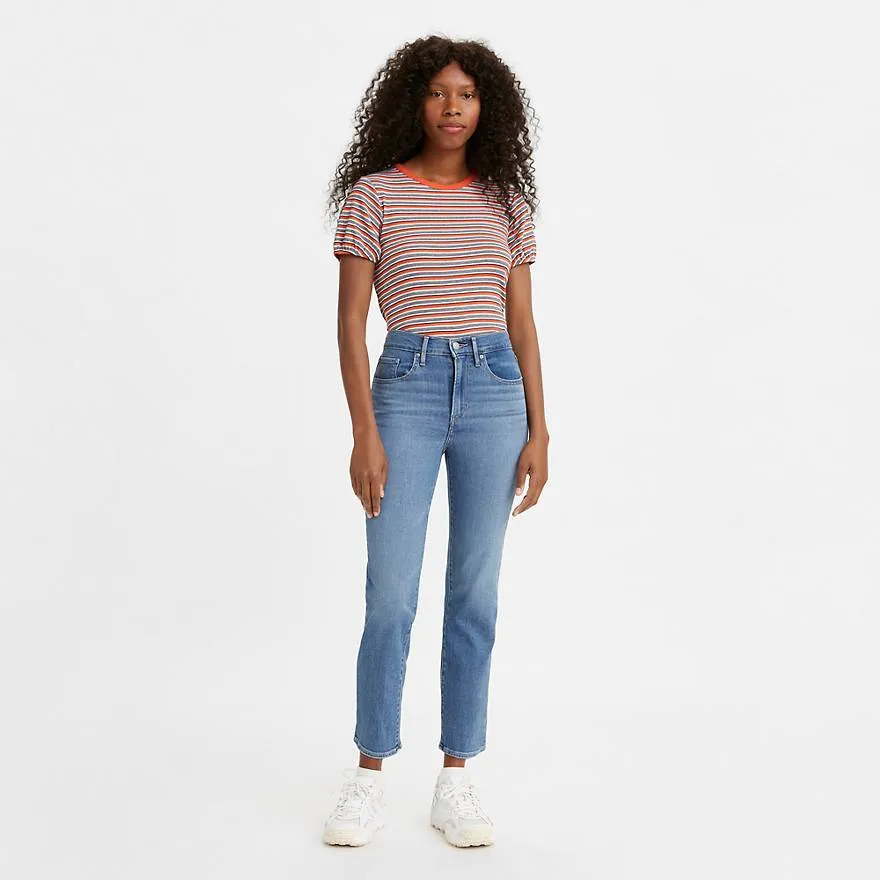 The 724 High Rise Slim Straight Crop Jeans by Levi's - Tribeca Moves