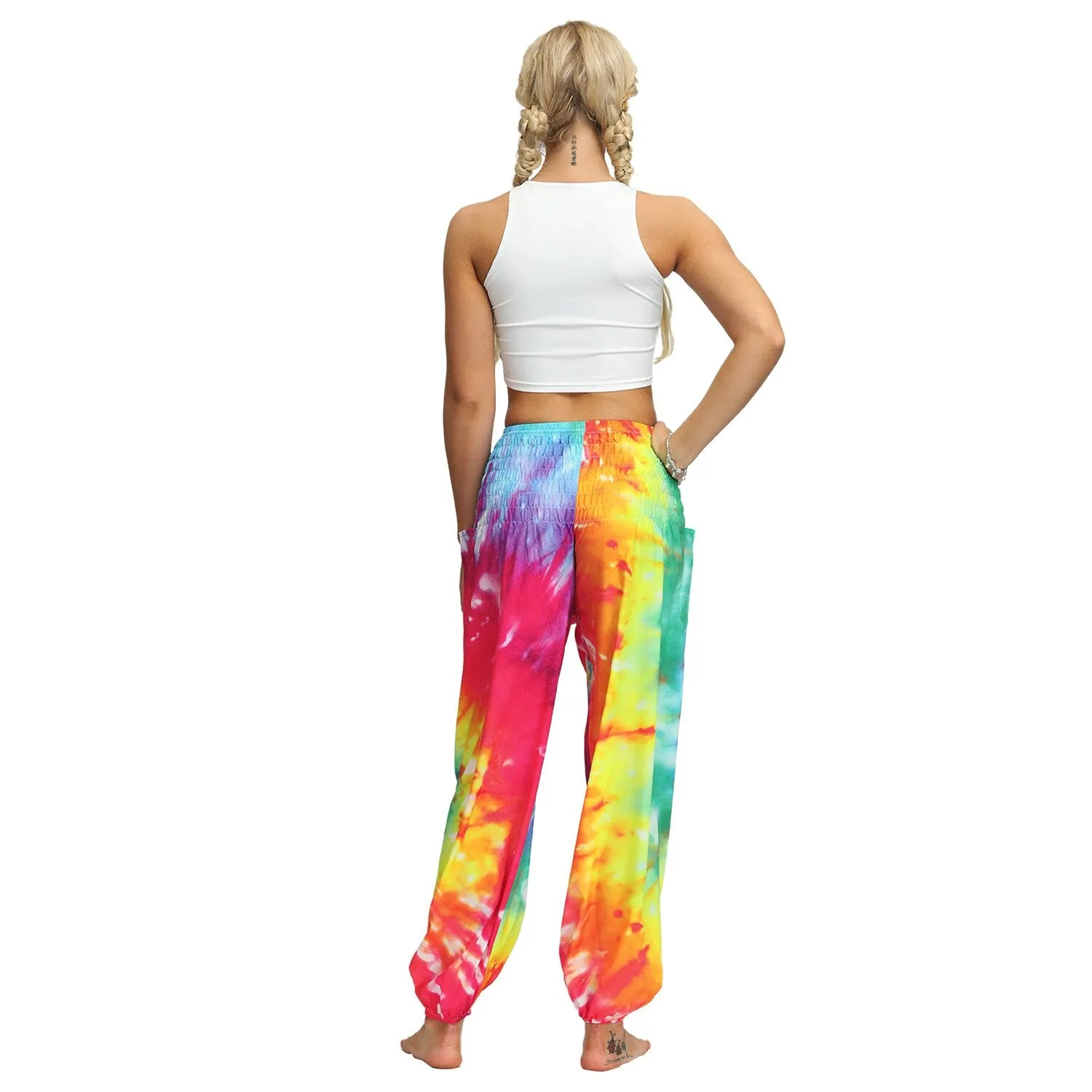 Tie Dye Multi Coloured Harem Pants