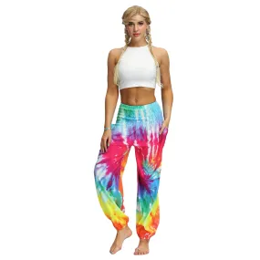 Tie Dye Multi Coloured Harem Pants