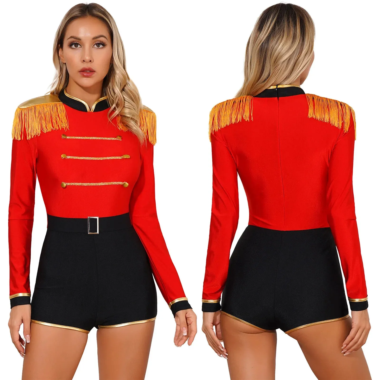 Trendy Circus Ringmaster Halloween Bodysuit