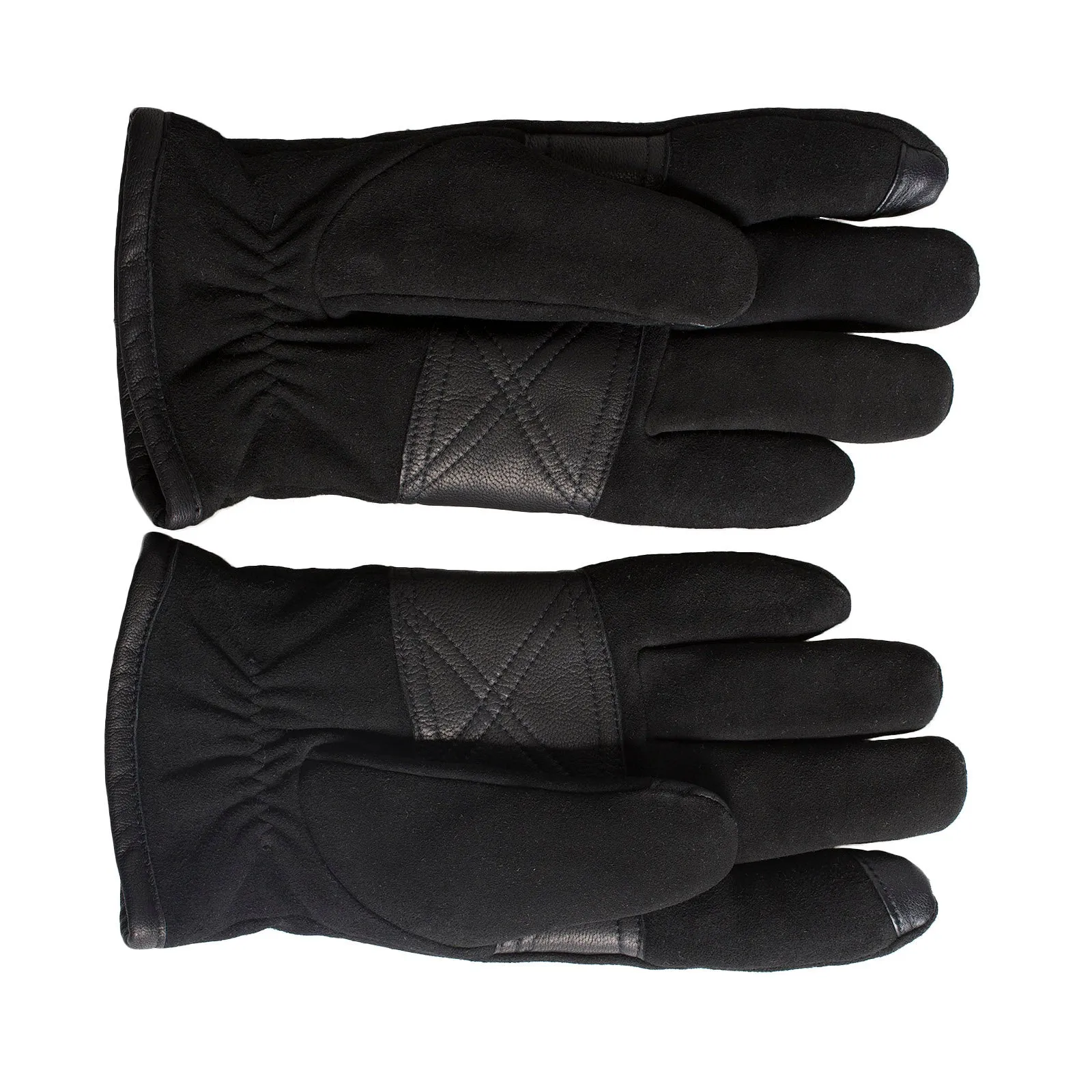 UGG Suede Smart Black Gloves - Men's