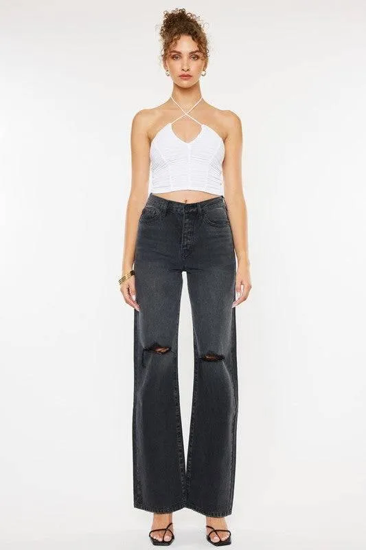 Ultra high rise 90's flare jeans