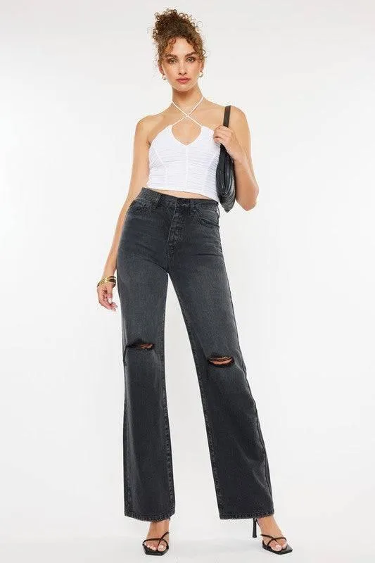 Ultra high rise 90's flare jeans