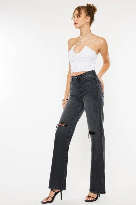 Ultra high rise 90's flare jeans