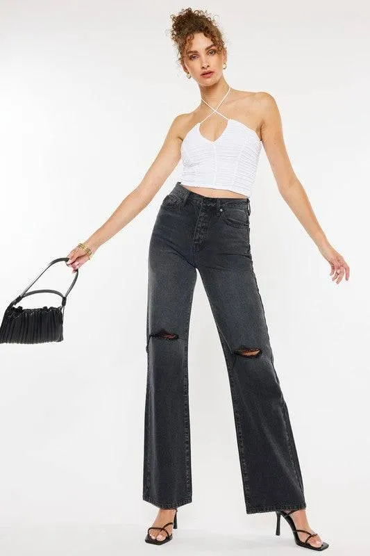 Ultra high rise 90's flare jeans