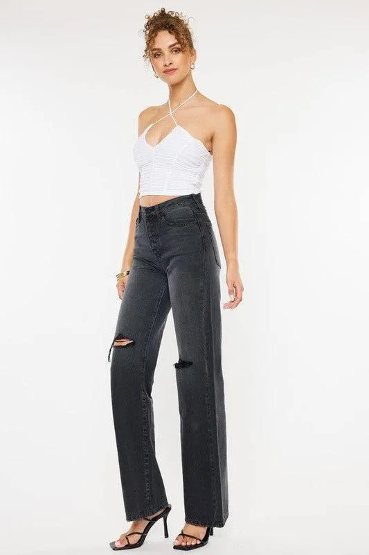 Ultra high rise 90's flare jeans