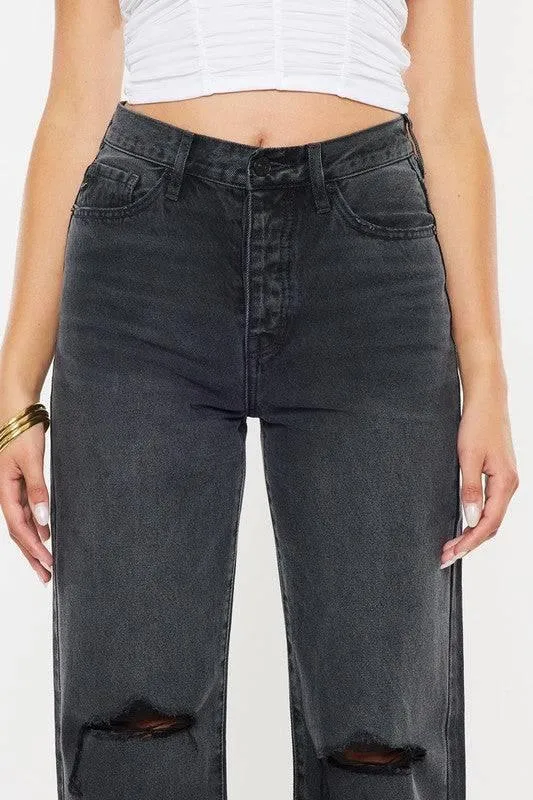 Ultra high rise 90's flare jeans