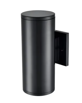 Vegas Single LED Wall Sconce - Powder Coated Black - Frosted Glass - 10.62in. Height - 12W Integrated LED Module - 700 Lm - 3000K Warm White