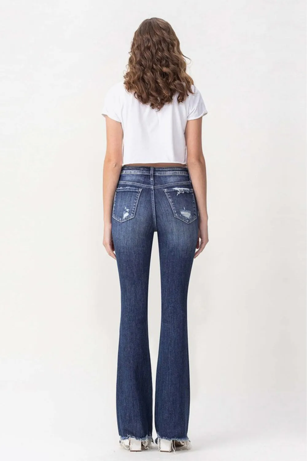 Vervet by Flying Monkey Luna Full Size High Rise Flare Jeans