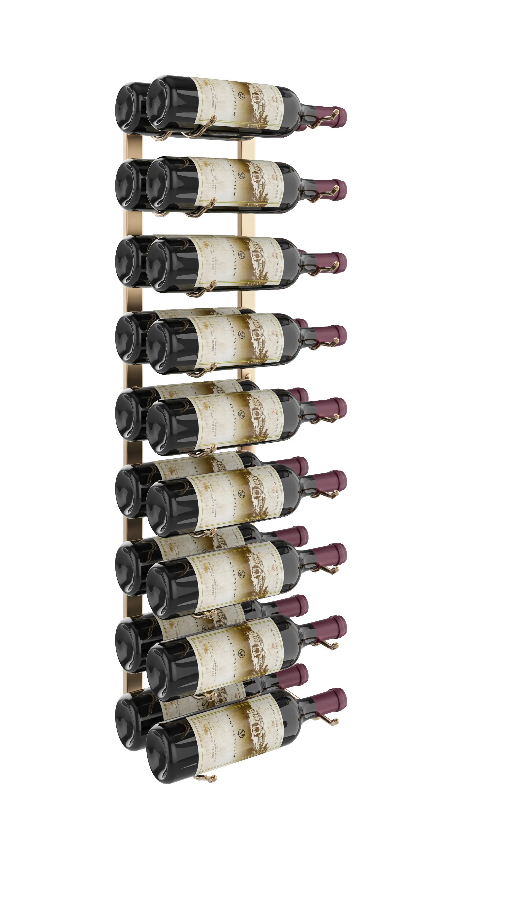 VintageView Wall Wine Racks 3' (9 to 27 bottles)