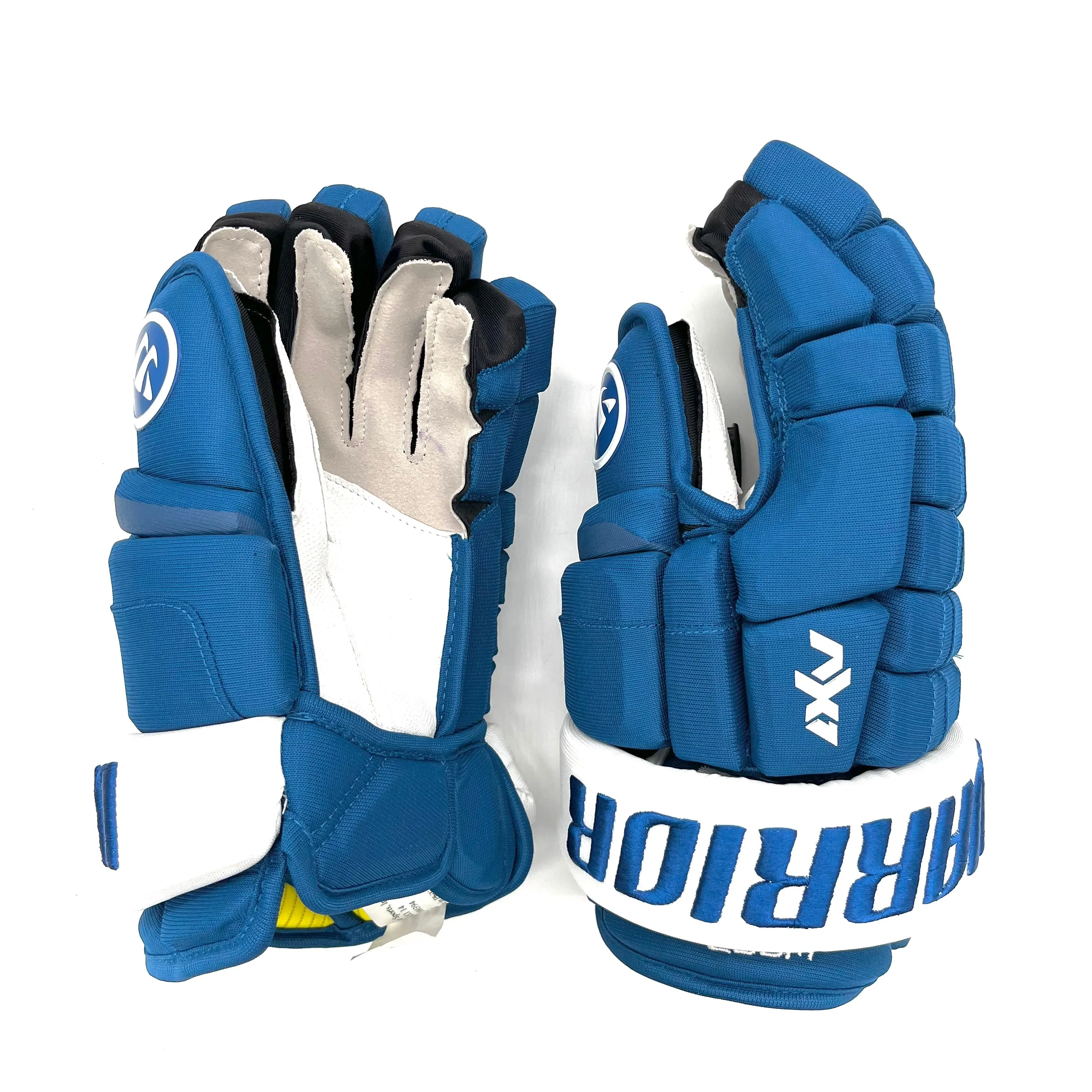 Warrior Dynasty AX1 - NHL Pro Stock Glove - Miles Wood (Blue/White)