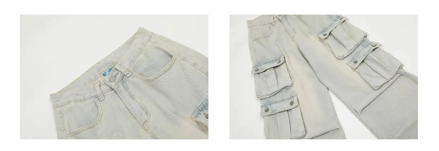 Washed y2k Cargo Jeans