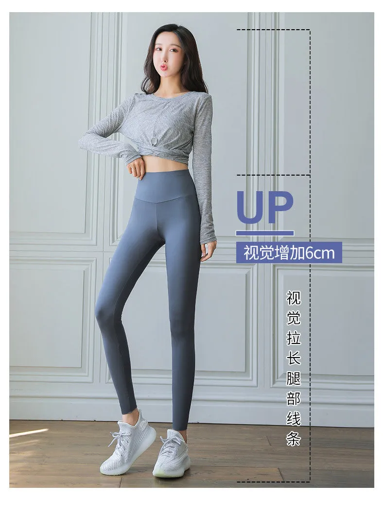 Wjczt 2022 Fleece Leggings High Waist  Push Up Women Sexy Sport Seamless Fitness Thermal Leggings Pants Warm Tights For Winter