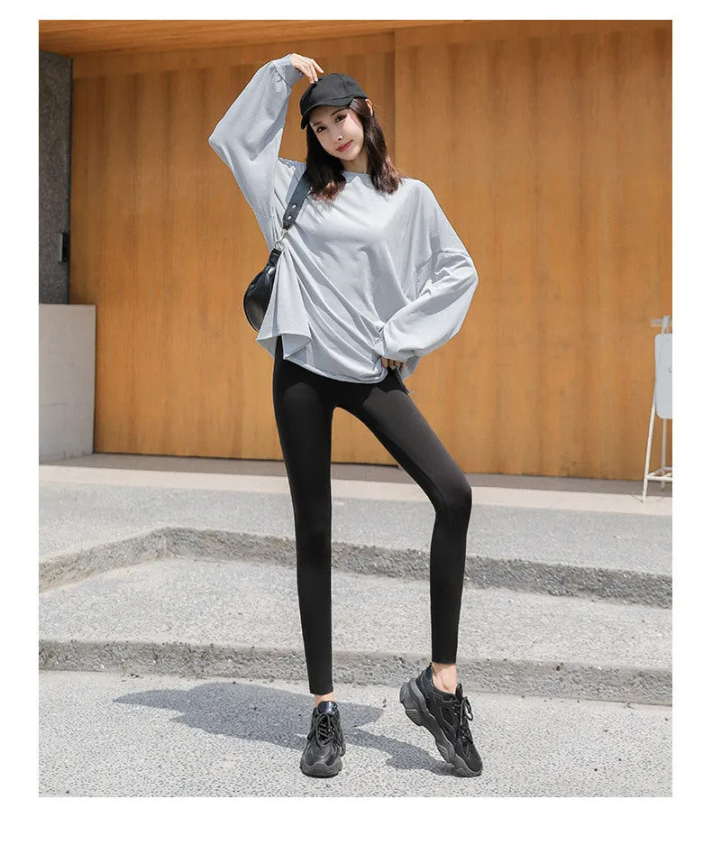 Wjczt 2022 Fleece Leggings High Waist  Push Up Women Sexy Sport Seamless Fitness Thermal Leggings Pants Warm Tights For Winter