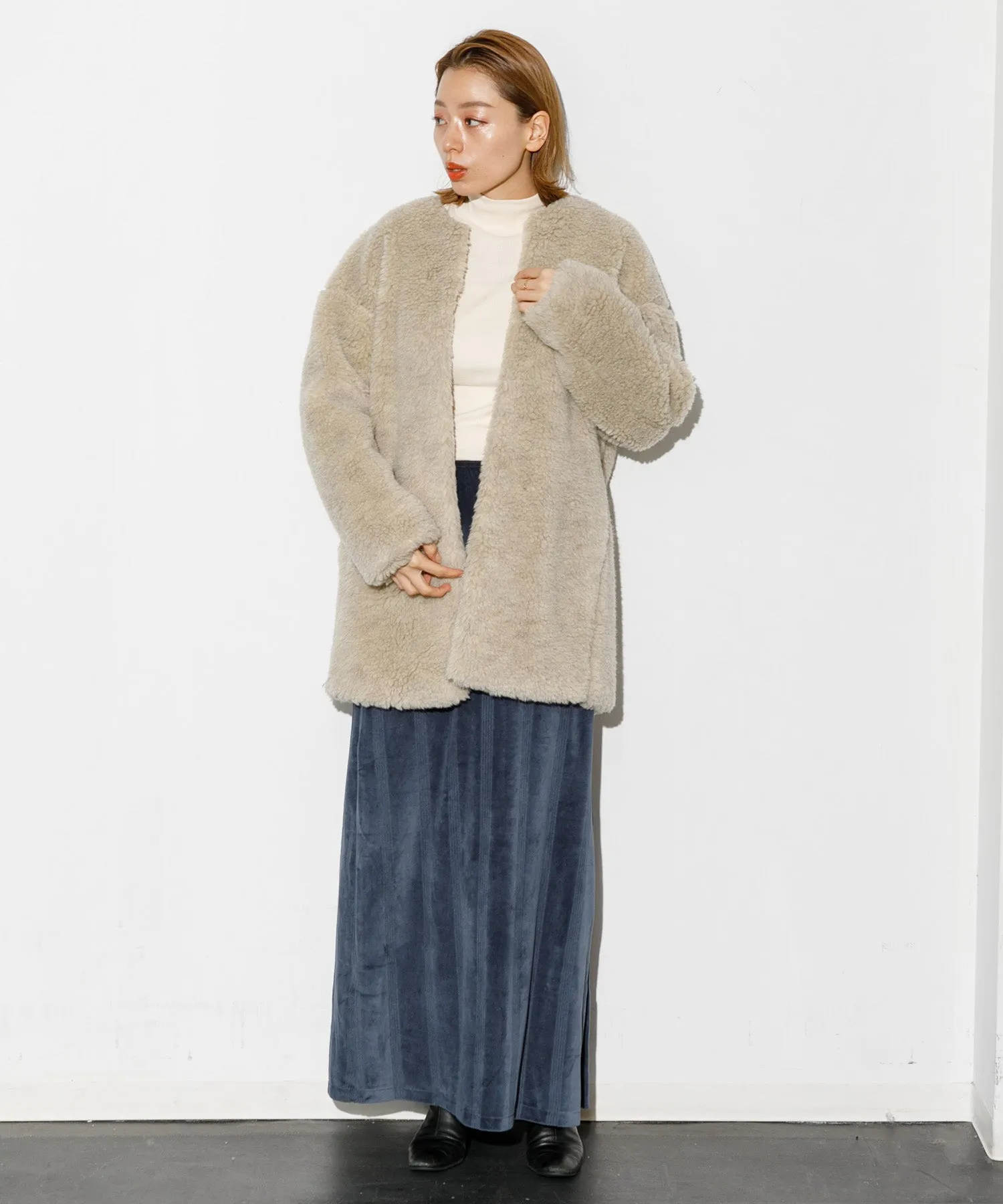 【WOMEN】Robert Pmiller Velor Skirt