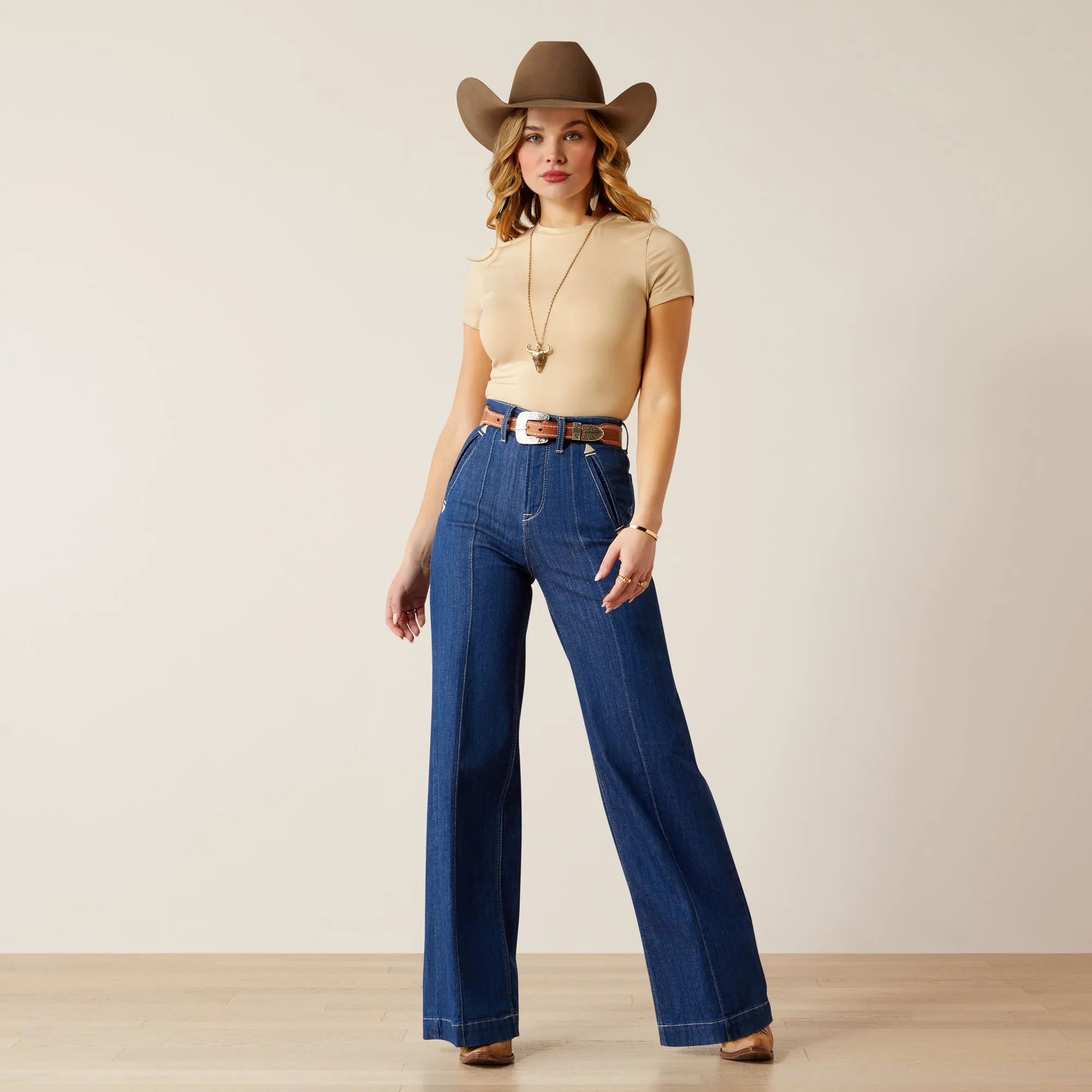 Women's Ariat Ultra High Rise Wide Leg Bria Jeans #10053539