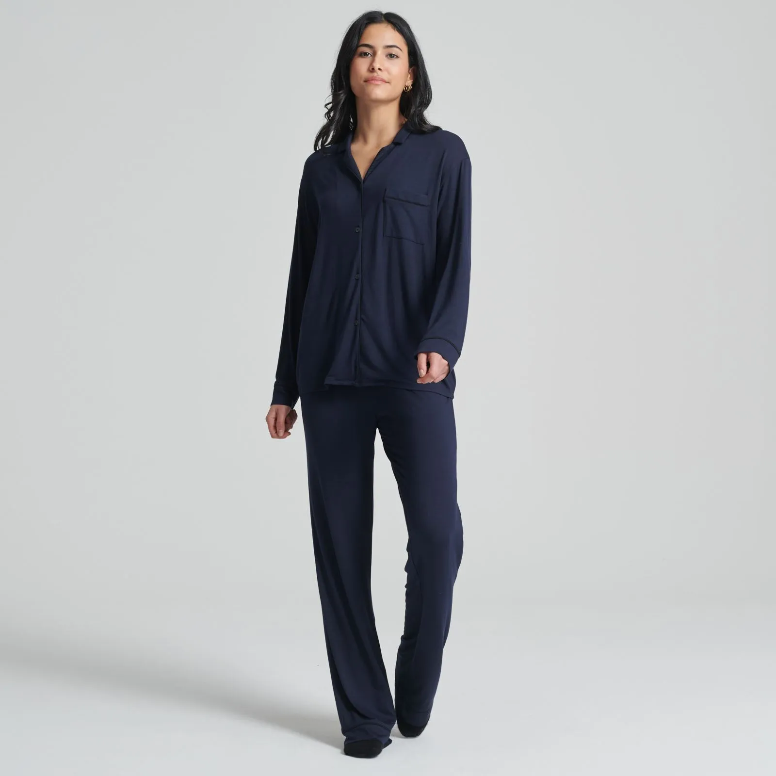 Women's Long Sleeve Tee-Pajama Pant Set