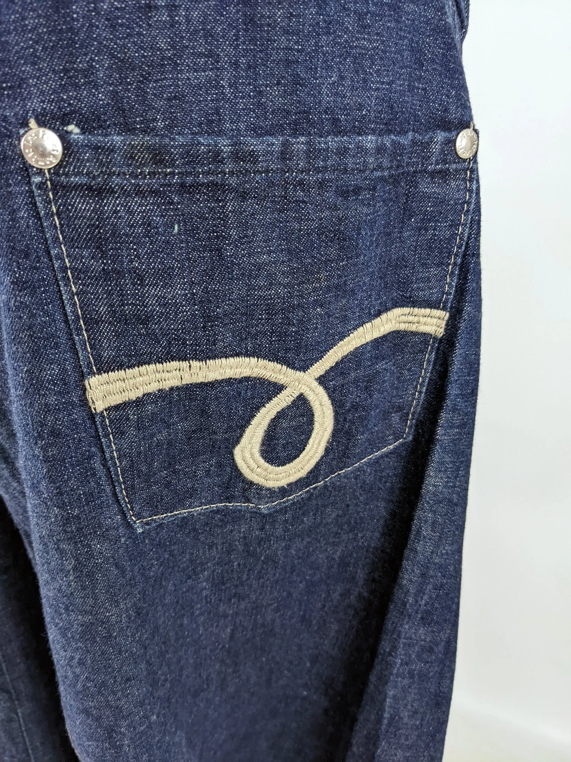 Womens Vintage Denim Culotte Jeans, 1990s