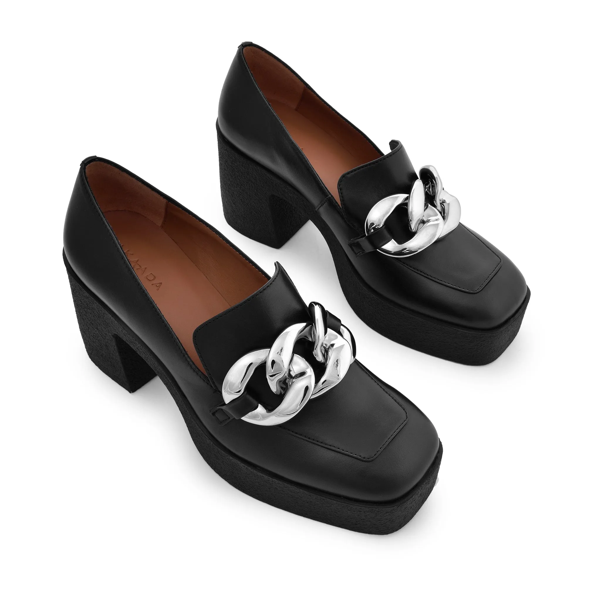 Yo Black Chunky Loafers